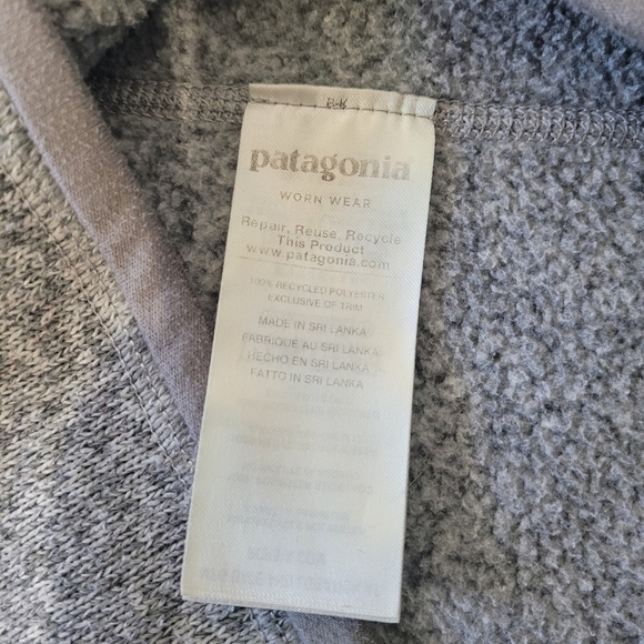 Patagonia Womens Better Sweater‎ Quarter Zip Small Gray Fleece Zippered Pocket - Picture 9 of 11